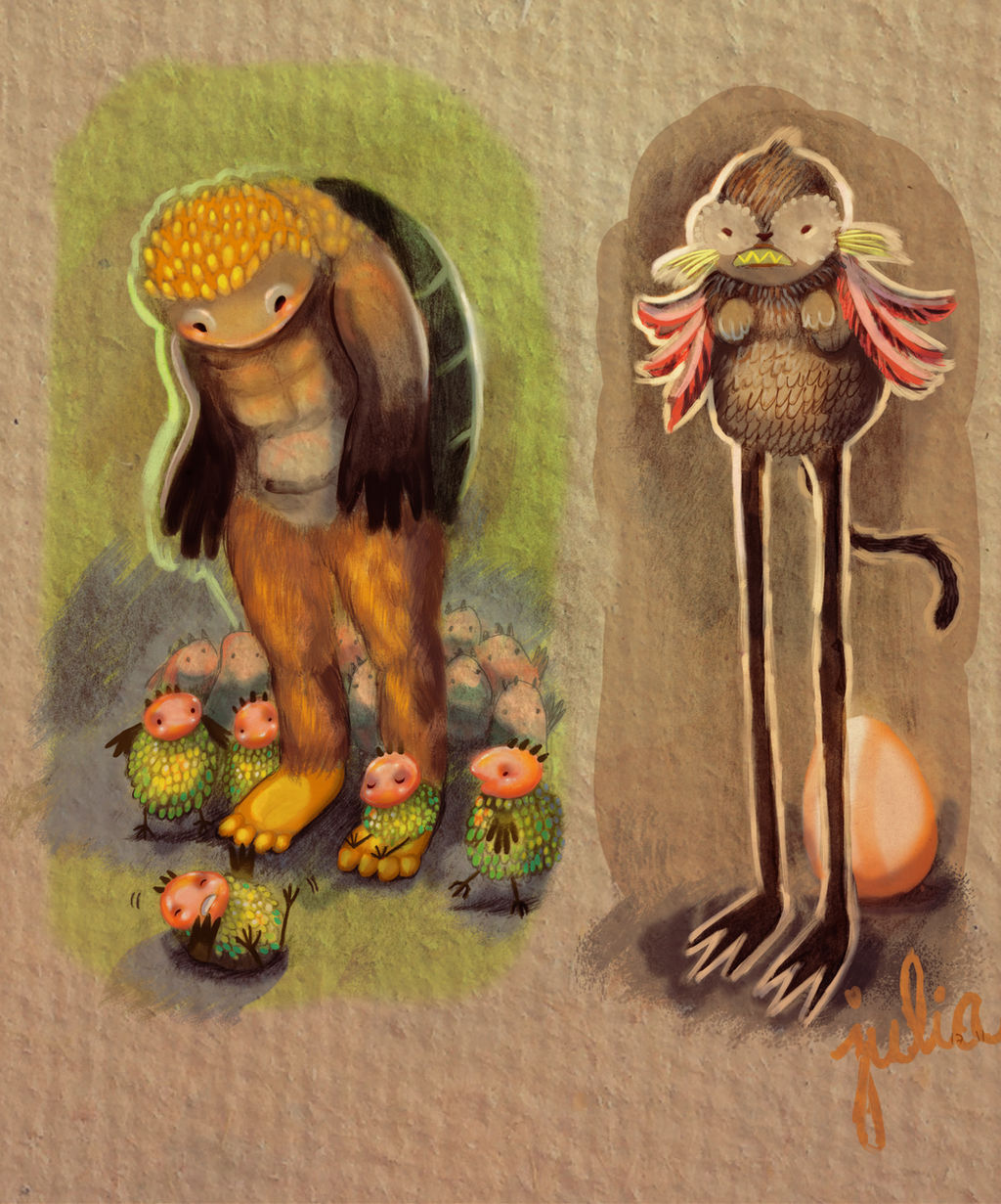 Sketchbook creatures by vastarantakettu