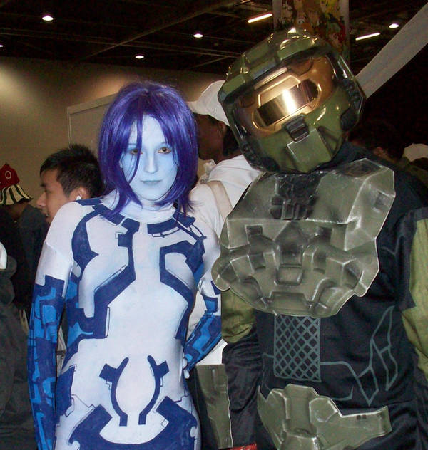 Cortana and the Chief by stacey-shikon-uk