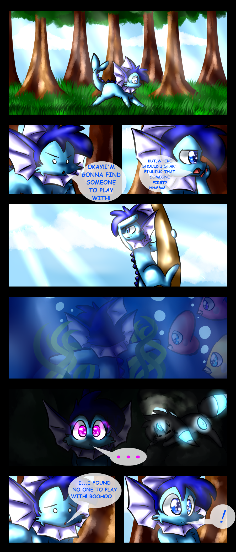 Eevees! : Chapter 2!!!Comic 1 by LittleMoon-Chan