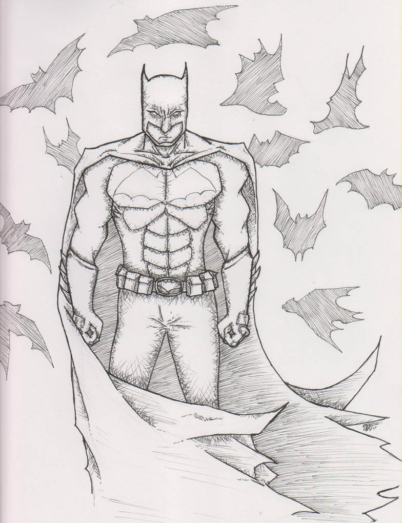 Batman Comic Ink Batman Ink by SAWeston on DeviantArt