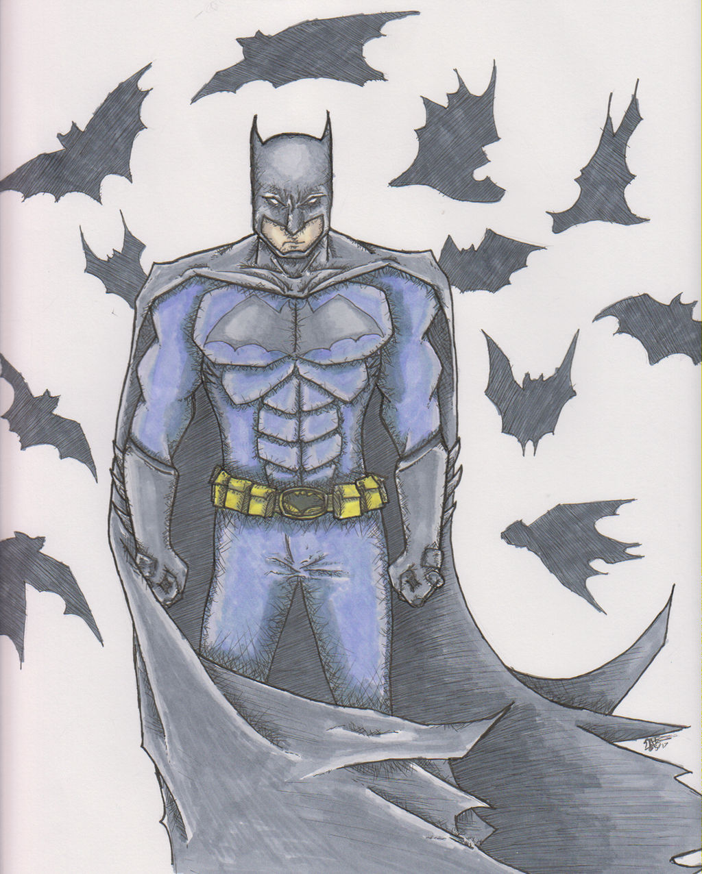 Batman Incolor Batman Colour by SAWeston on DeviantArt
