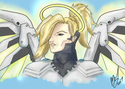 Mercy Smiling Mercy Portrait by DreamfyreStudios on DeviantArt