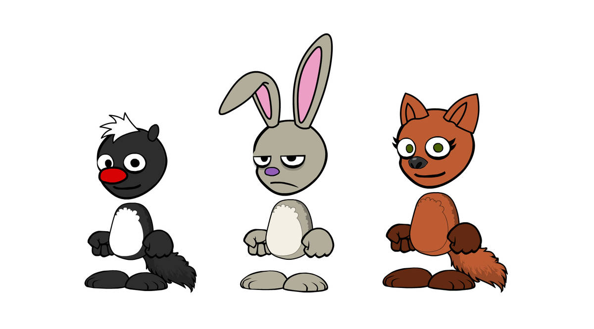 Skunk, Rabbit, and Fox by MaryBethFan2023 on DeviantArt
