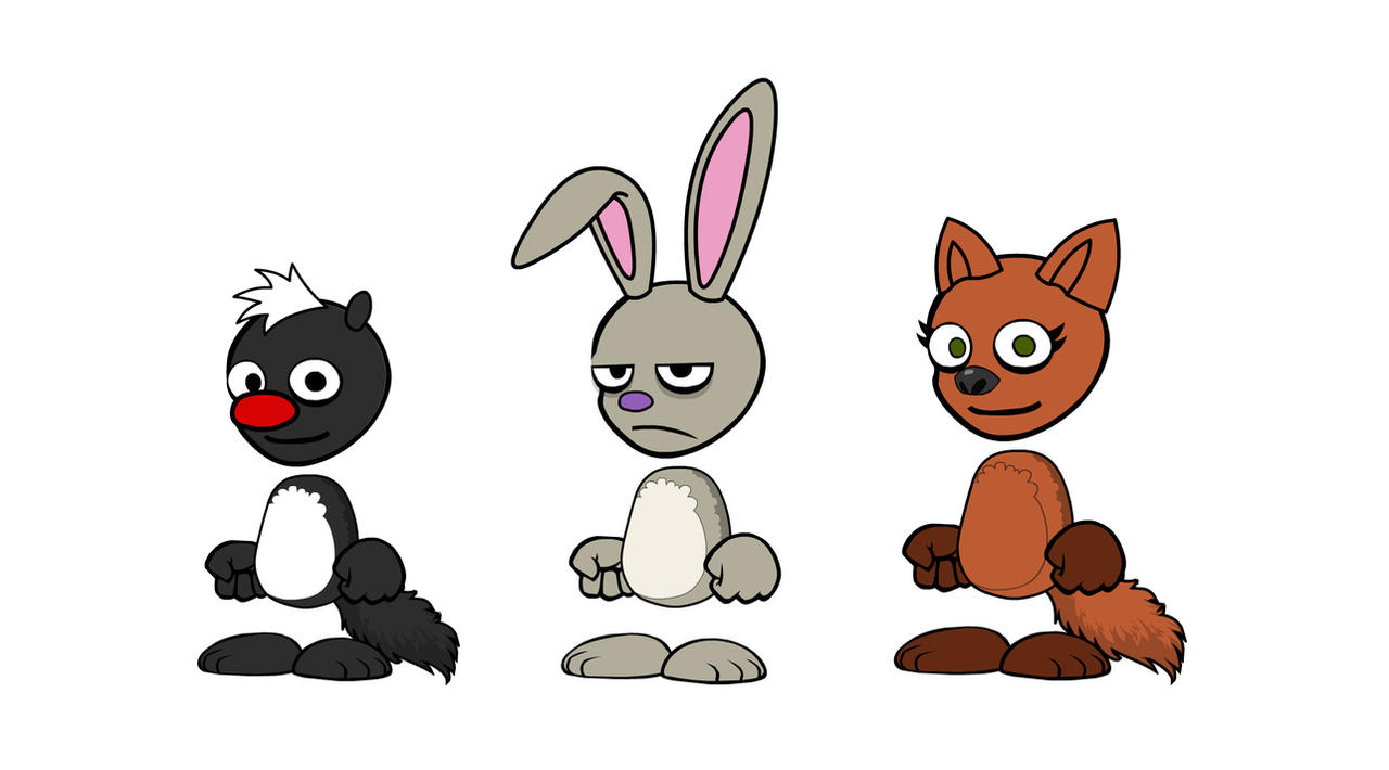 Skunk, Rabbit, and Fox by MaryBethFan2023 on DeviantArt