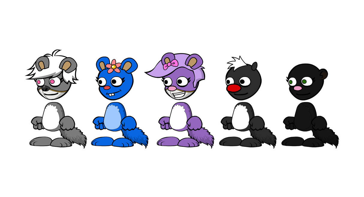 Five Skunks 5 skunks by MaryBethFan2023 on DeviantArt