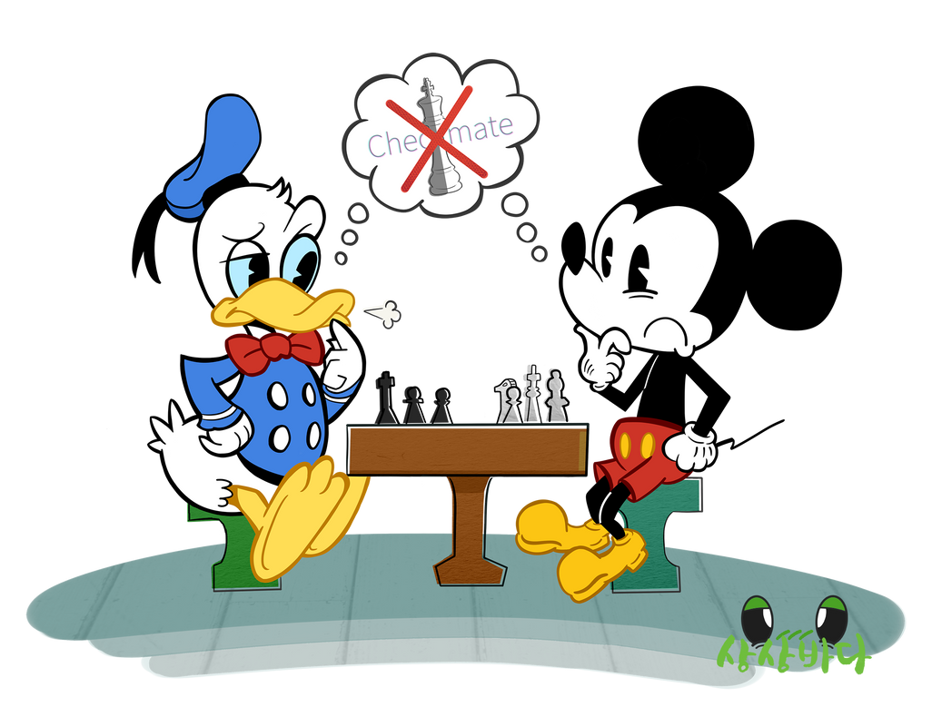 Chess With Donald and Mickey (Disney Fan Art) by HanchoAru on DeviantArt 