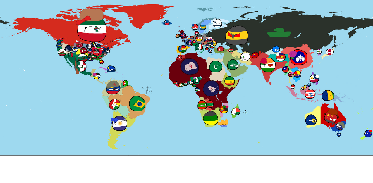 Map of the World II: Countryballs by CommGuy on DeviantArt