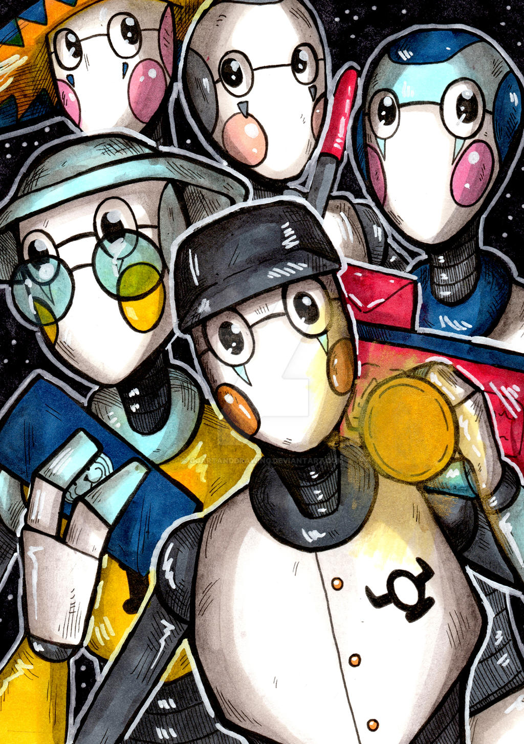 FNAF Staff Bots by GGArtandDrawing on DeviantArt