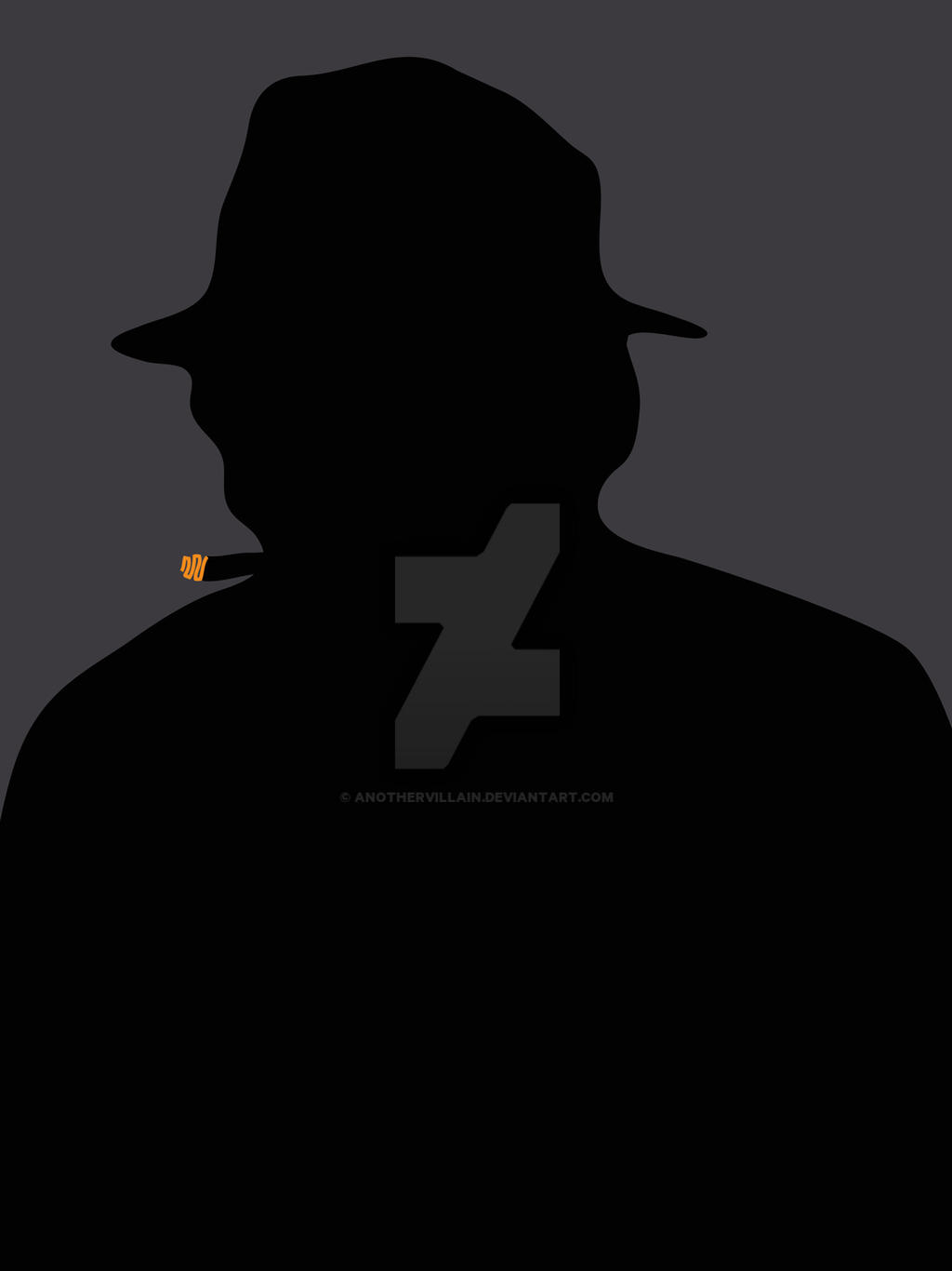 Lazy Detective Silhouette