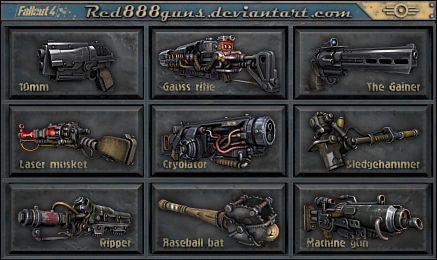 Fallout Wapons Fallout 4 weapons for classic Fallout by Red888guns on DeviantArt