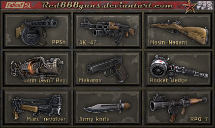 Soviet weapons for classic Fallout