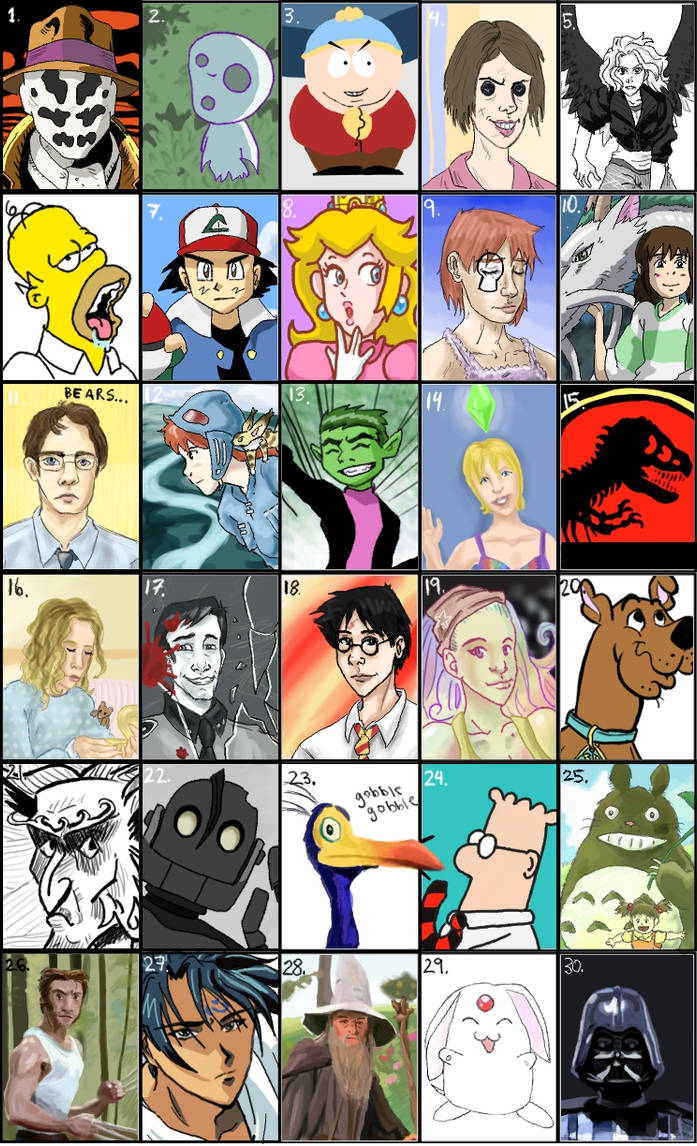 Characterization Meme 30 Character Meme by picklelova on DeviantArt