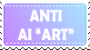 [F2U] - Anti AI Art Stamp