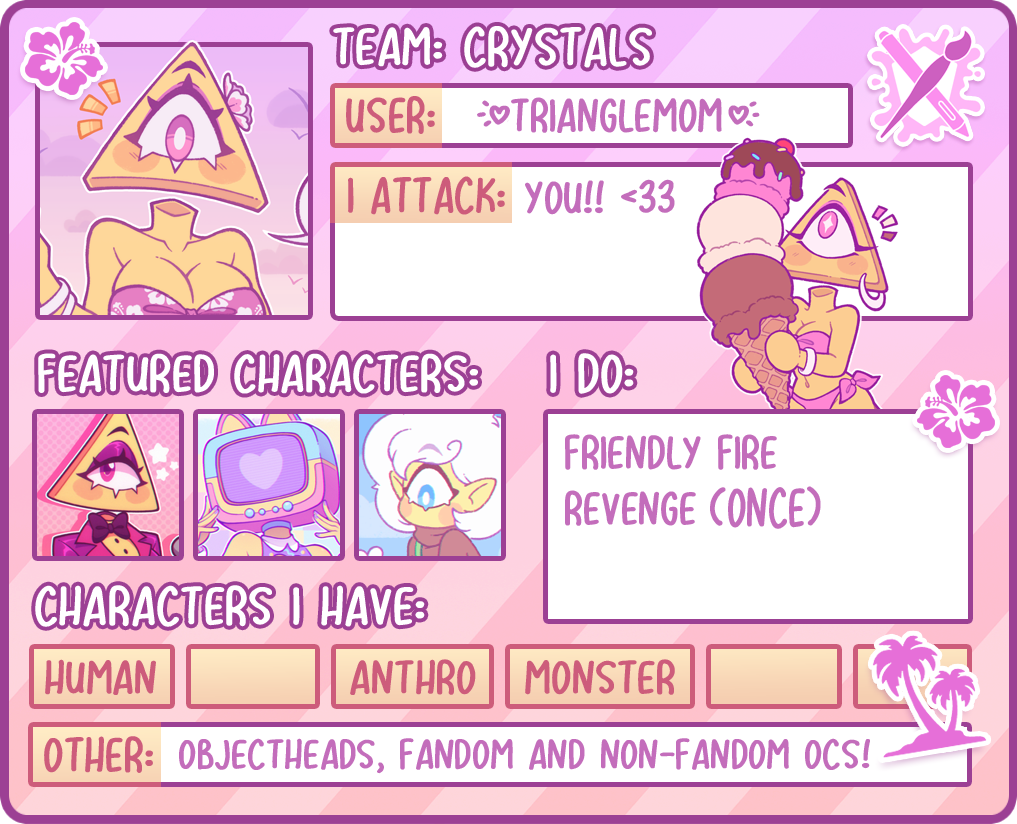 ARTFIGHT 2025 TEAM CRYSTALS by TriangleMom on DeviantArt