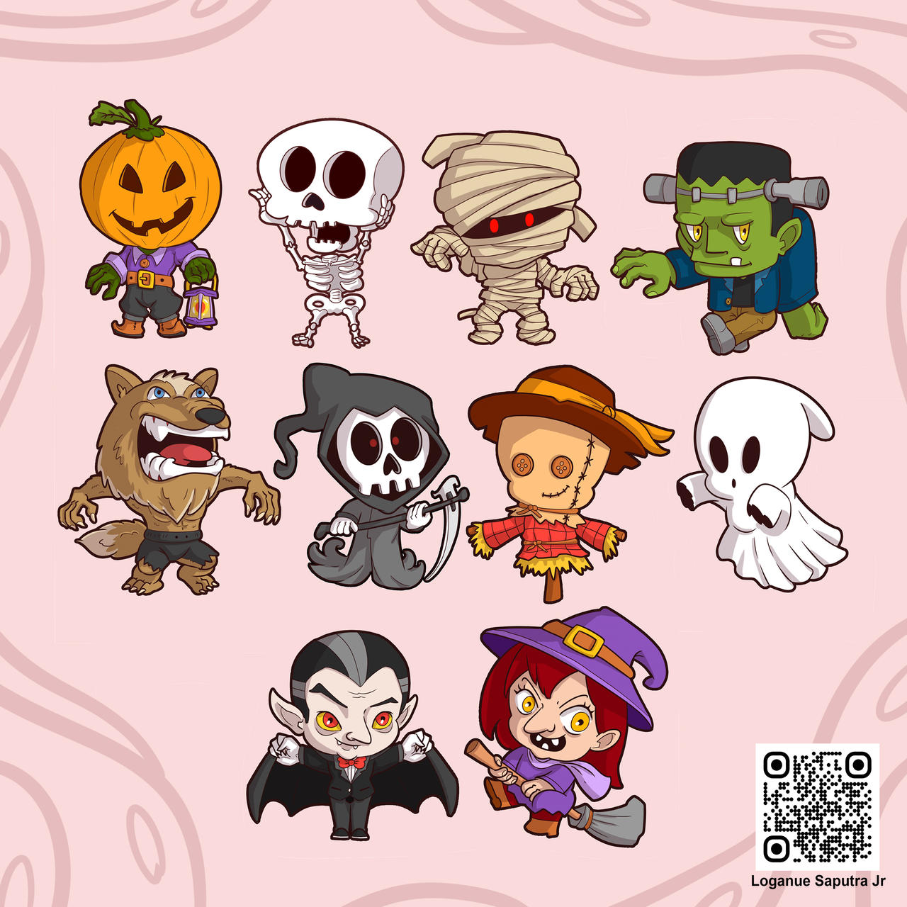 Cute halloween character by loganue on DeviantArt Halloween Version