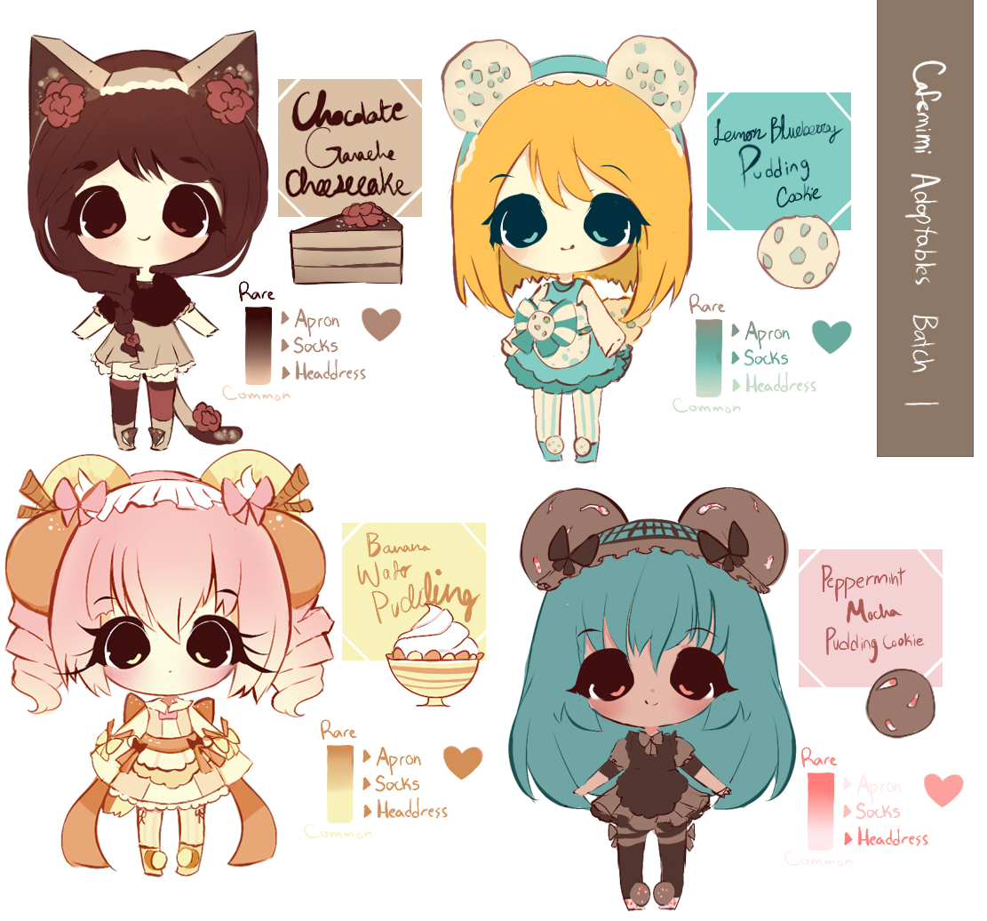 Cafemimi Adoptables - Desktop Maids [CLOSED]