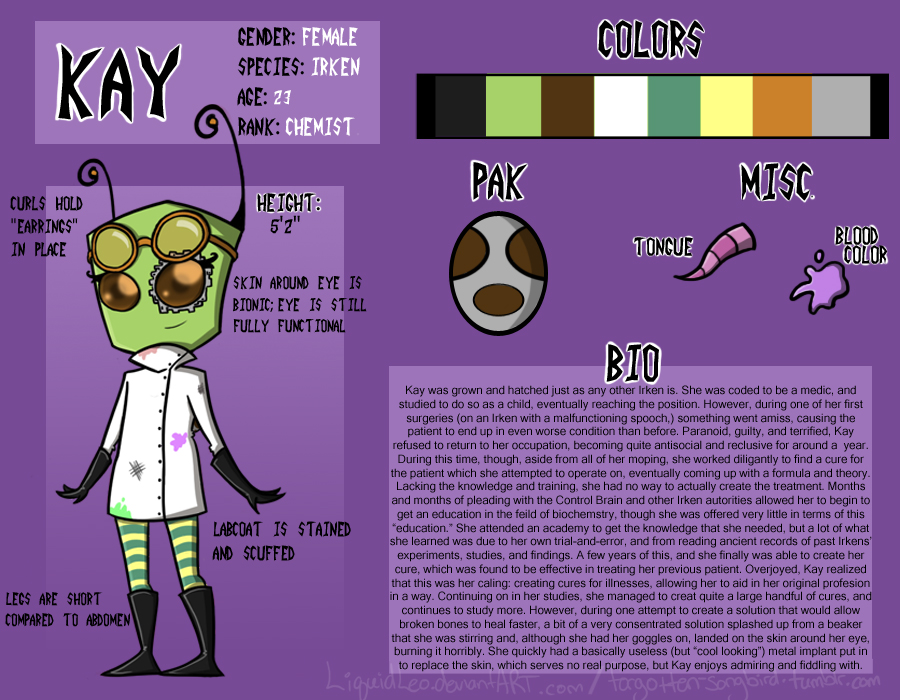 Kay: Official Reference Sheet