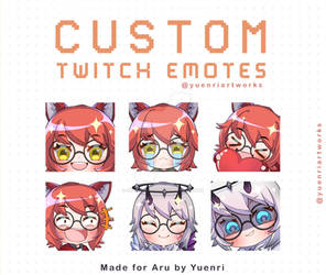 Custom emotes for Aru