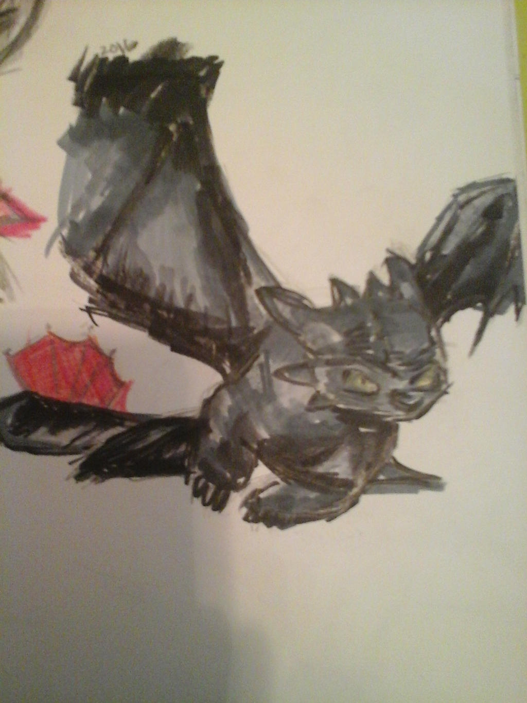 Toothless- fan art by dainty-scribbles on DeviantArt