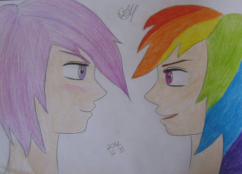 Scootaloo and RainbowDash