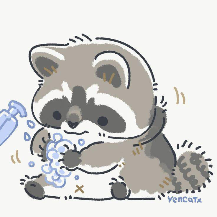 I drawed this cute raccoon by alyssacat09 on DeviantArt