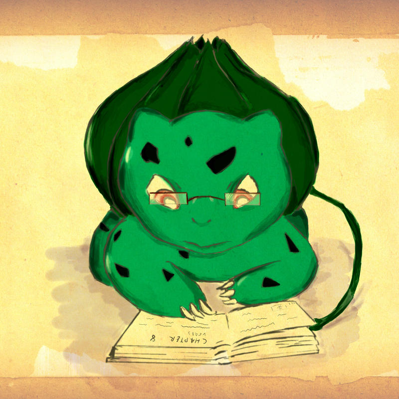 Bulbasaur Smart one smart bulbasaur by the-figtree on DeviantArt