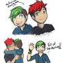 .YOUTUBERS: Trying to draw Jack and Mark.+