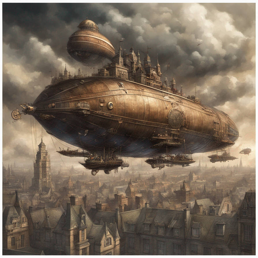 Steampunk Ship, Plane, Or Rocket by nwrem50 on DeviantArt