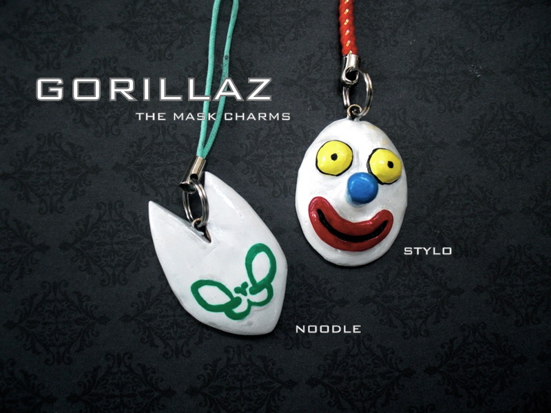 Gorillaz Mask Charms