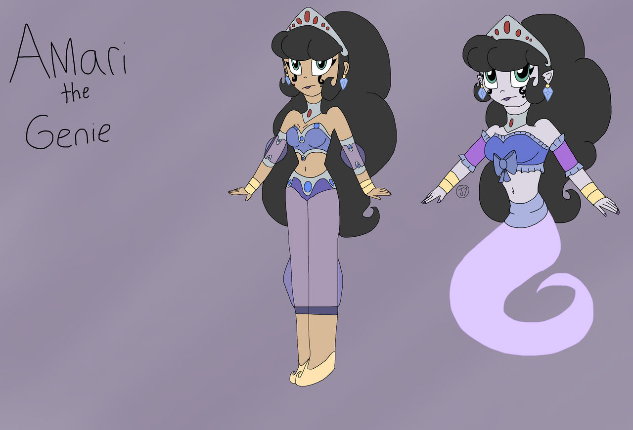 Amari the genie (redesign ref) by J7-Nebula on DeviantArt