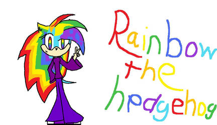 Rainbow the aquatic Hedgehog