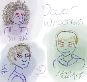 Doctor Who Doodles And Face Practice