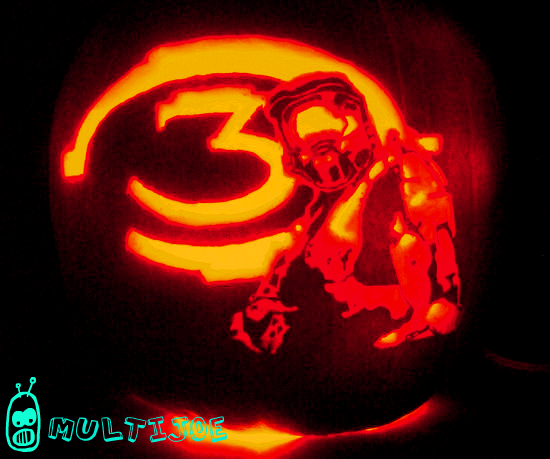 Halo 3 pumpkin