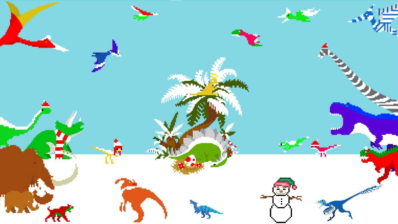 Dino Run 2  Pixel art background, Pixel art, Dinos