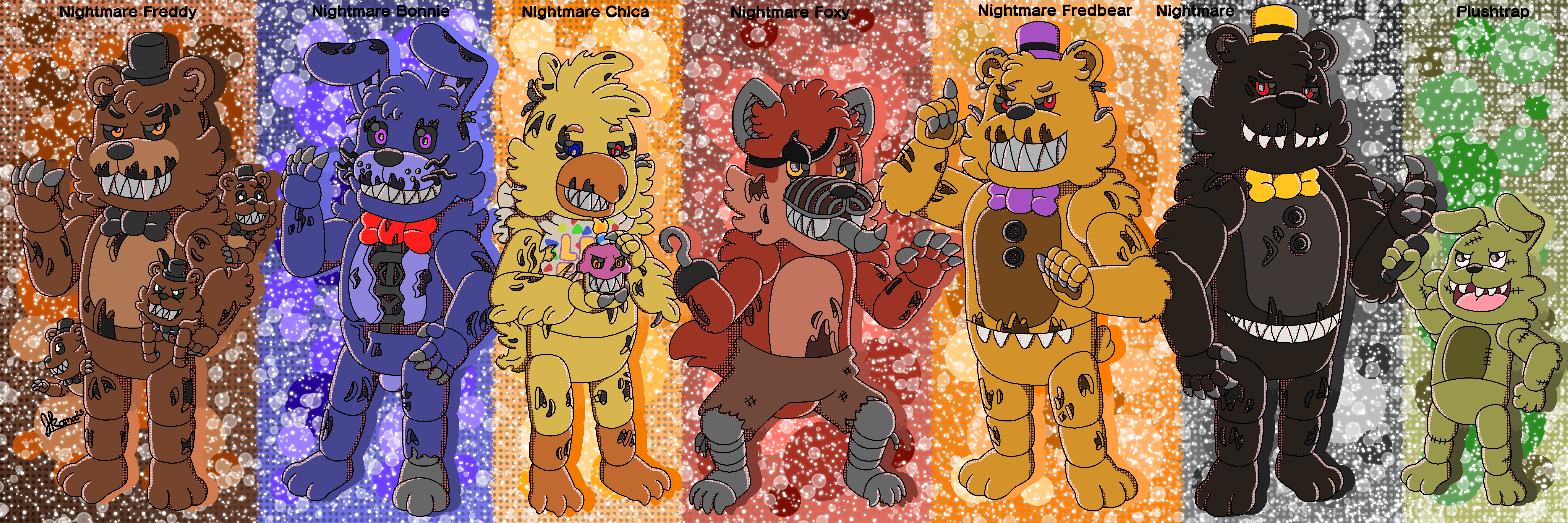 Nightmare Foxy and Nightmare Fredbear Cosplay by brnnightmare on DeviantArt