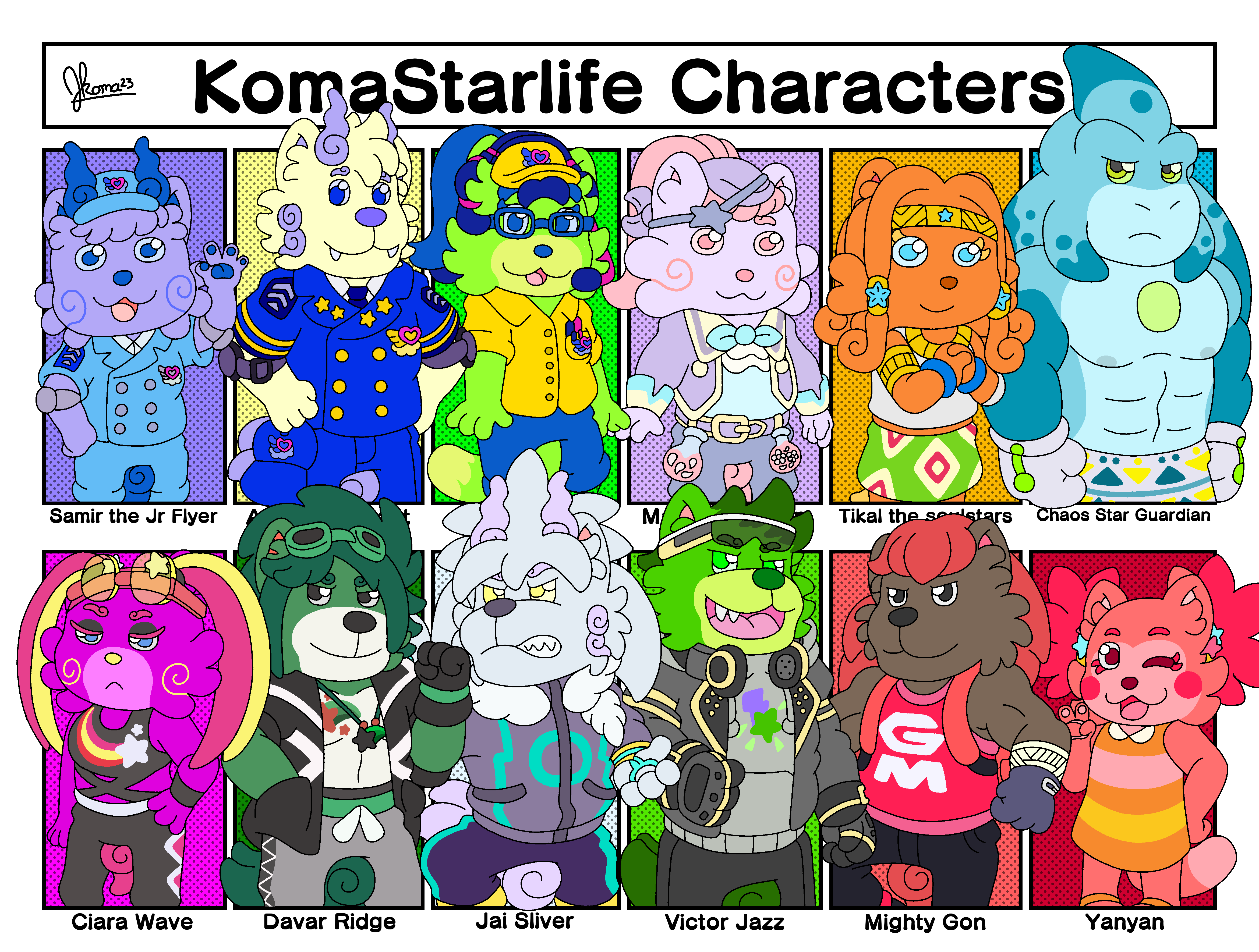 KomaStarLife Characters Mania Past and Future