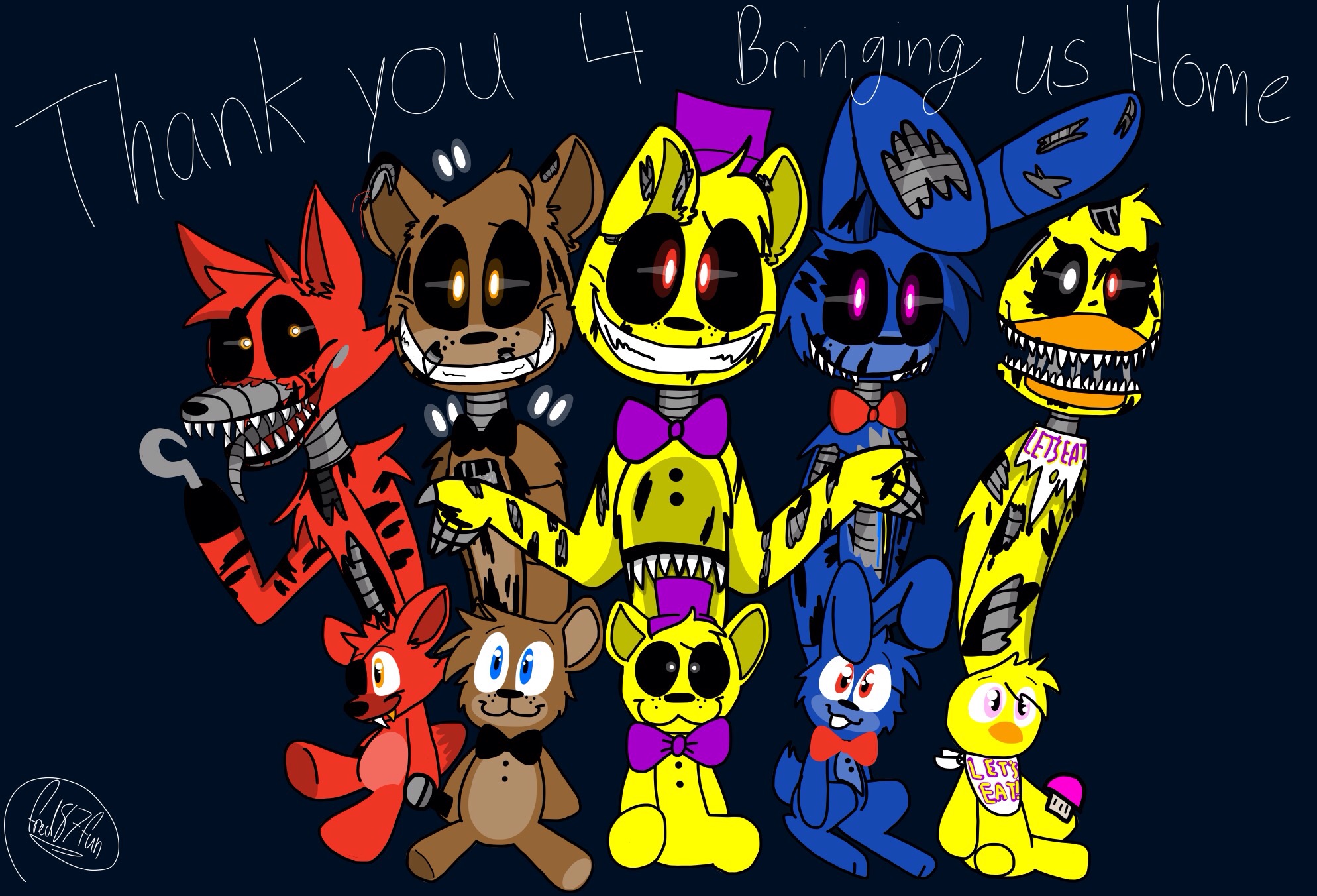 FNAF 4  Five nights at freddy's, Fnaf, Fnaf art