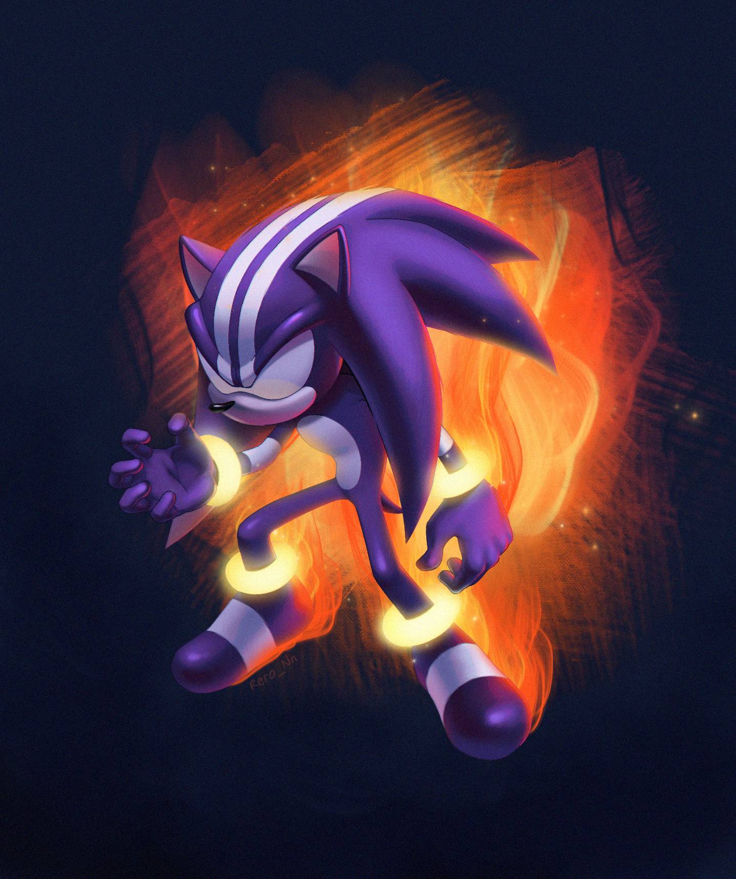 An artwork of Darkspine Sonic that I made back in 2020! : r/SonicTheHedgehog