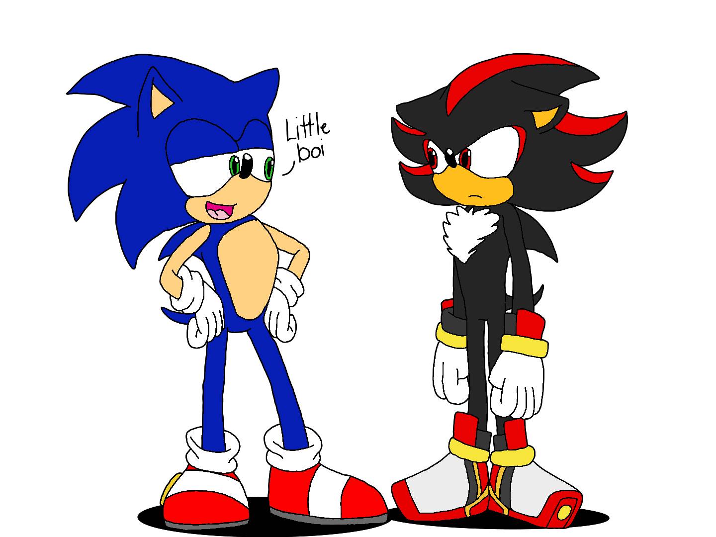 Sonic n Shadow by flamprinces on DeviantArt