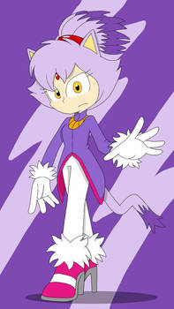 Human blaze the cat