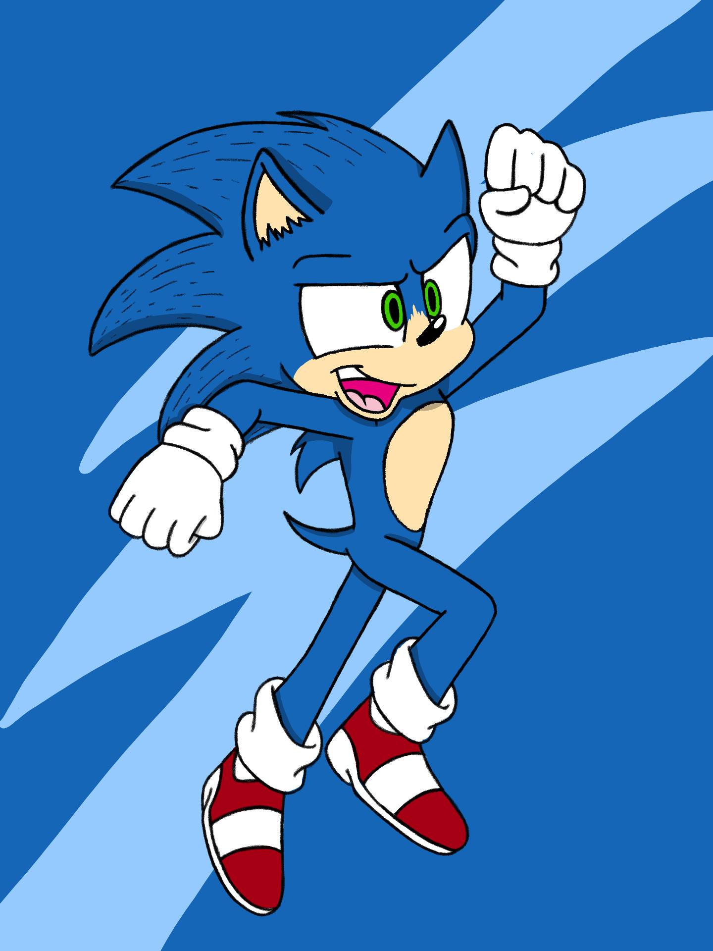 Classic Sonic fanart (old art) by ChinguTheLovingExe on DeviantArt