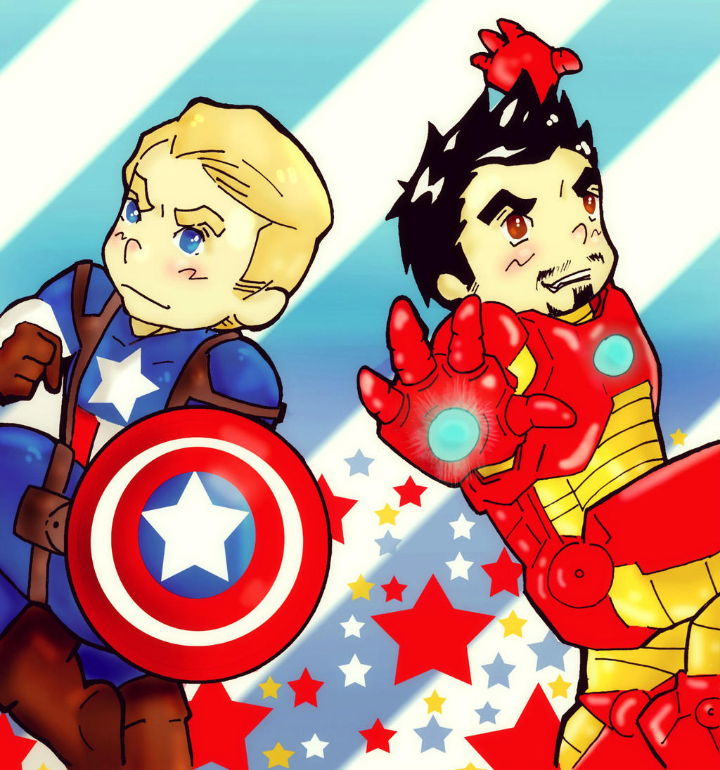 Captain America and Iron Man