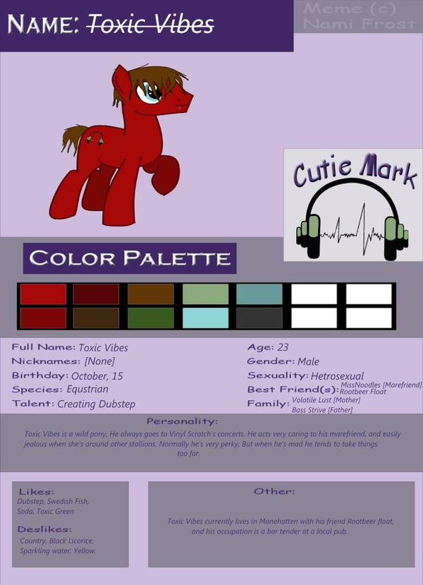 Toxic Reference Toxic's Reference Sheet by MissNoodlez on DeviantArt