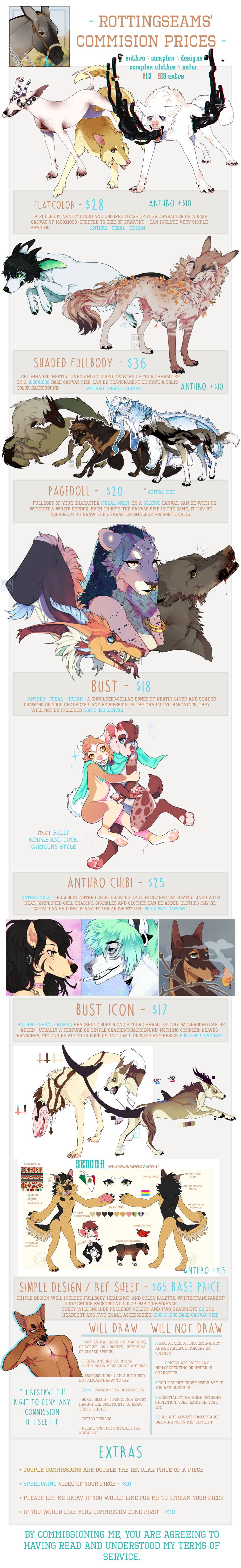 ROTT'S COMMISSION PRICES 2017 - CLOSED