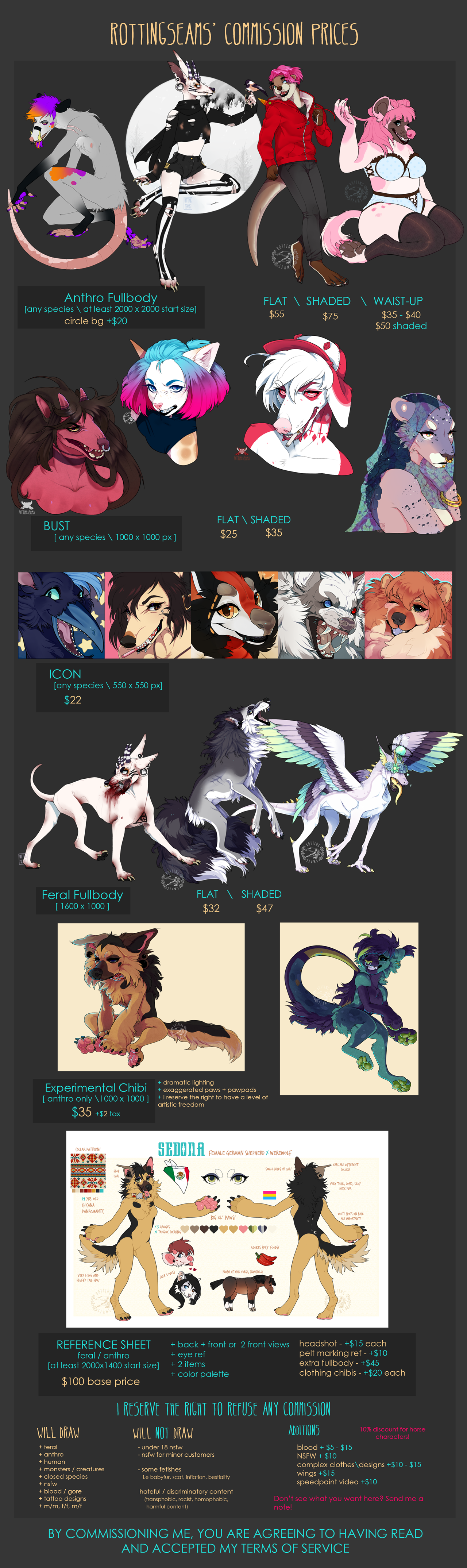 commission prices 2018 - CLOSED 6/18/18