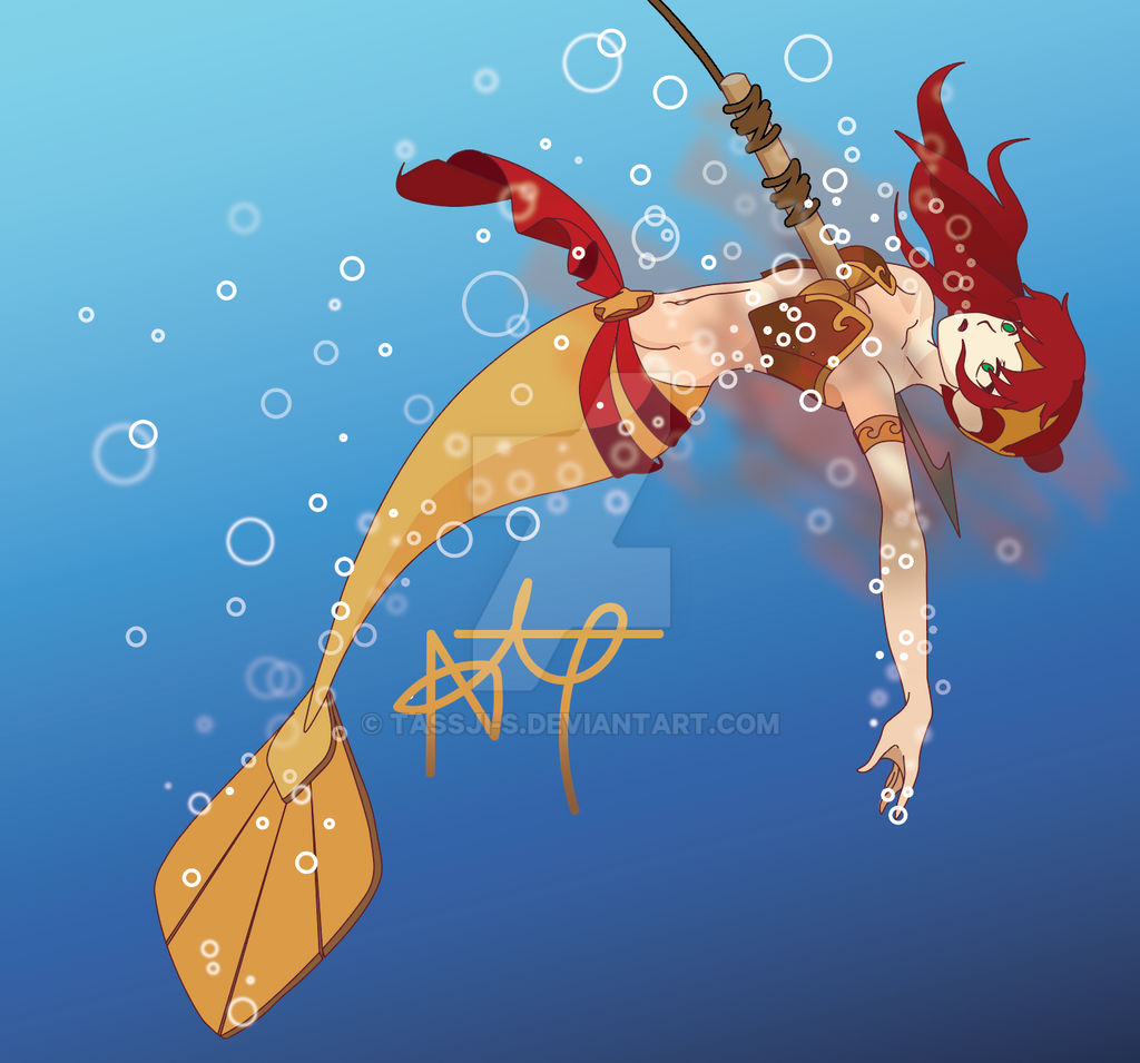 Pyrrha Mermaid AU