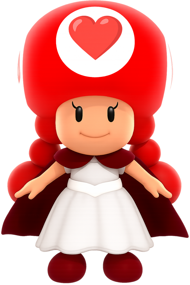 Fairy Tale Toads - Rose Red Toadette by domasan12 on DeviantArt