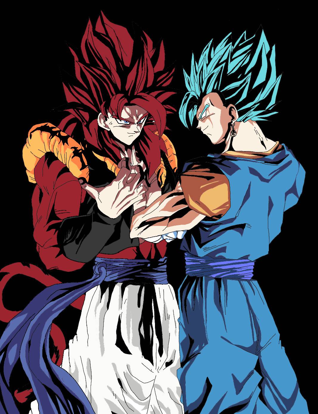 Gogeta Blue - SSGSS vs SSJ4 🔥✨ 🐉 follow @official.gogeta.blue for more  Dragon Ball edits 🐉 . Credits to mocky_art on twitter! . #Vegeta #goku  #vegito #gogeta #dbs #dragonball #dbz #dbgt #ssj #