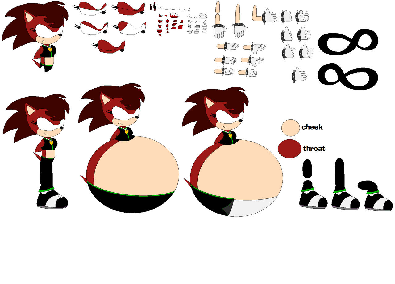 My first kphoria character: ruby the hedgehog by cooldude3489 on DeviantArt