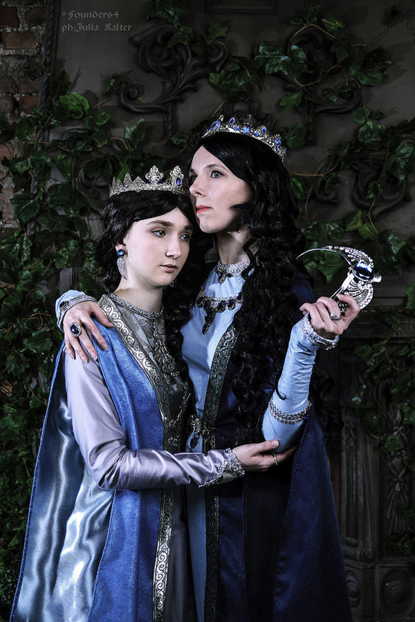 Rowena and Helena Ravenclaw by Aquamirral on DeviantArt